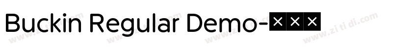Buckin Regular Demo字体转换